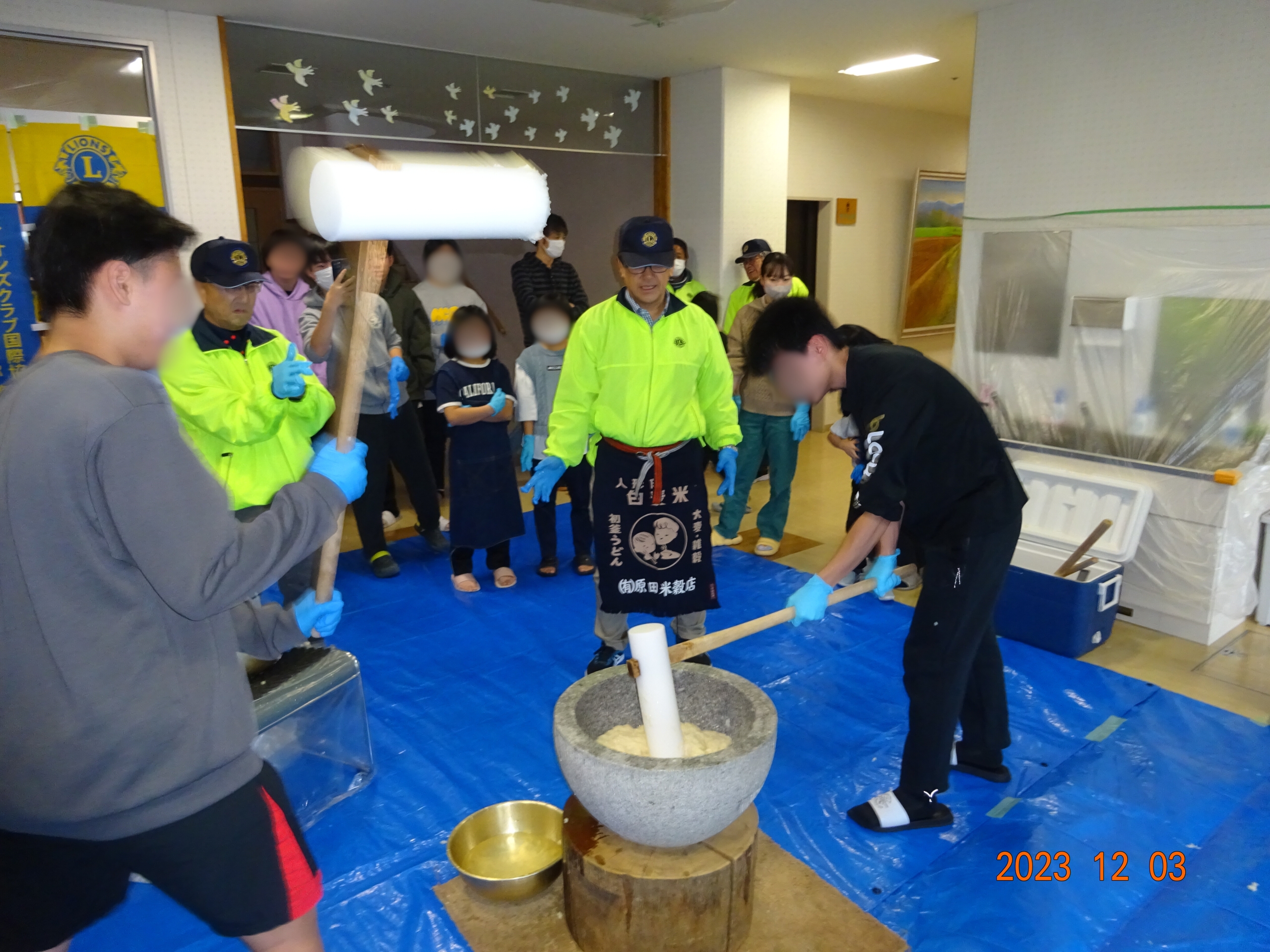 十勝学園もちつき